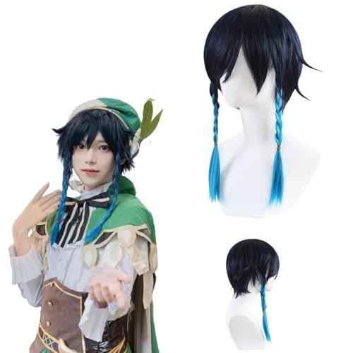 Anime Genshin Impact Barbatos Cosplay Perücke für alle Charaktere Halloween Karneval Party für Frauen Mädchen und Jungen von zhengzhouyuetu