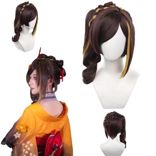 Anime Genshin Impact Chiori Cosplay Perücke für alle Charaktere Halloween Karneval Party für Frauen Mädchen und Jungen von zhengzhouyuetu