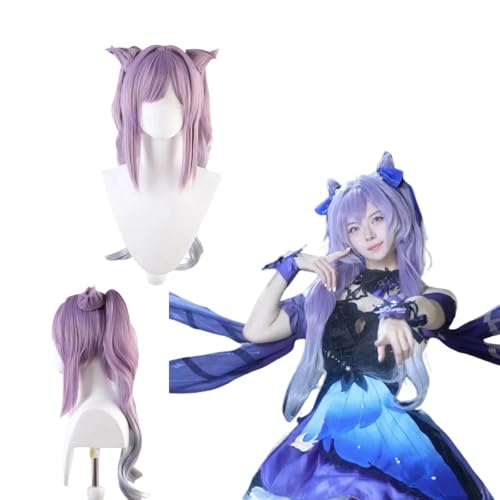 Anime Genshin Impact Keqing Cosplay Perücke für alle Charaktere Halloween Karneval Party für Frauen Mädchen und Jungen von zhengzhouyuetu