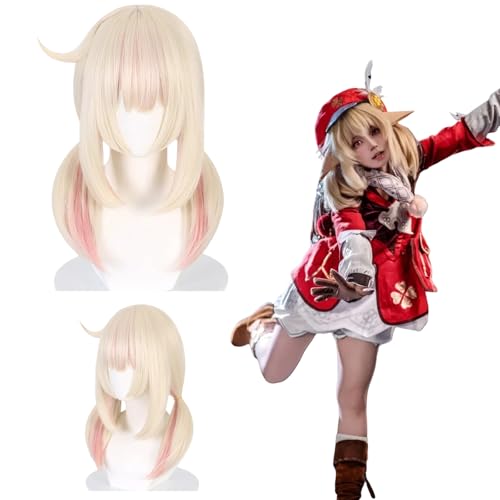 Anime Genshin Impact Klee Cosplay Perücke für alle Charaktere Halloween Karneval Party für Frauen Mädchen und Jungen von zhengzhouyuetu
