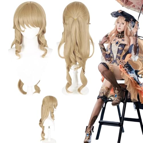 Anime Genshin Impact Navia Cosplay Perücke für alle Charaktere Halloween Karneval Party für Frauen Mädchen und Jungen von zhengzhouyuetu