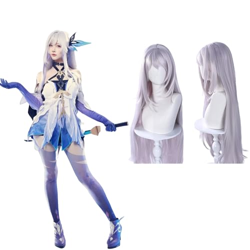 Anime Genshin Impact Skirk Cosplay Perücke für alle Charaktere Halloween Karneval Party für Frauen Mädchen und Jungen von zhengzhouyuetu