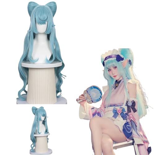 Anime Genshin Impact Yumemizuki Mizuki Cosplay Perücke für alle Charaktere Halloween Karneval Party für Frauen Mädchen und Jungen von zhengzhouyuetu