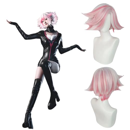 Anime Hazbin Hotel Angel Dust Cosplay Perücke für alle Charaktere Halloween Karneval Party für Frauen Mädchen und Jungen von zhengzhouyuetu