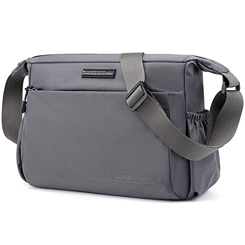 zhongningyifeng Herren Umhängetasche Nylon Kuriertasche Wasserdicht Leichtgewicht für Reisen Arbeit Outdoor von zhongningyifeng