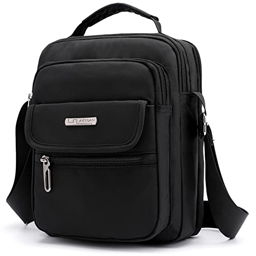 zhongningyifeng Herren Umhängetasche Nylon Kuriertasche Wasserdicht Leichtgewicht für Reisen Arbeit Outdoor von zhongningyifeng