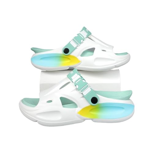 zhongqunli Hausschuhe für Damen, Herren-Sandalen mit dicker Sohle for den Sommer im Freien,für Damen und Herren(Light green,40 EU) von zhongqunli