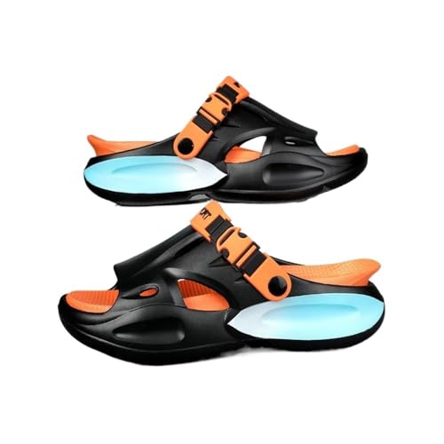 zhongqunli Hausschuhe für Damen, Herren-Sandalen mit dicker Sohle for den Sommer im Freien,für Damen und Herren(Orange,44 EU) von zhongqunli