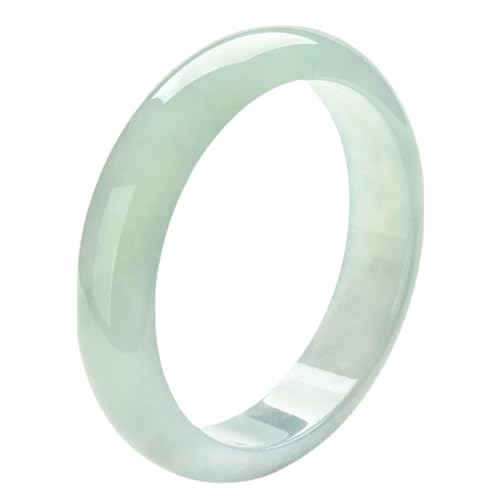 zhuBAOHE Mondlicht Jade Armband Eis Jade Klares Wasser Transparentes Armband Damen Authentisches Jade Armband Myanmar Jade Armband Schmuck Geschenk,Natural,54mm von zhuBAOHE