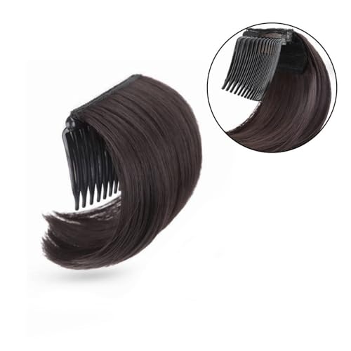 Dutt-Perücke, Synthetischer Haarauflockerungskamm for Anheben des Kissens for ultimatives Volumen, ideal for das Dutt-Styling von Frauen und Mädchen,Messy-Dutt-Perücke(Brown black) von zhuyanbo007