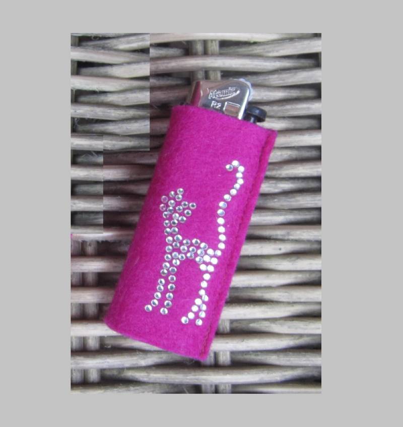 Zigbaxx Feuerzeug-Hülle Cat, Feuerzeughülle Aus Woll-Filz Mit Katze Strass - Für Bic Feuerzeuge Und Div. Einwegfeuerzeuge Kleines Geschenk Zigbaxx Feuerzeug-Hülle Cat, Feuerzeughülle Aus Woll-Filz Mit Katze Strass - Für Bic Feuerzeuge Und Div. Einwegfeuerzeuge Kleines Geschenk von zigbaxx
