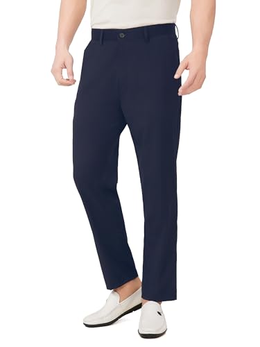 7 8 Hose Herren Sommer knöchelhose Stretch leichte dünne Sommerhose Cropped Anzughose Loose Tapered 8367DBL34W26L von ziilay