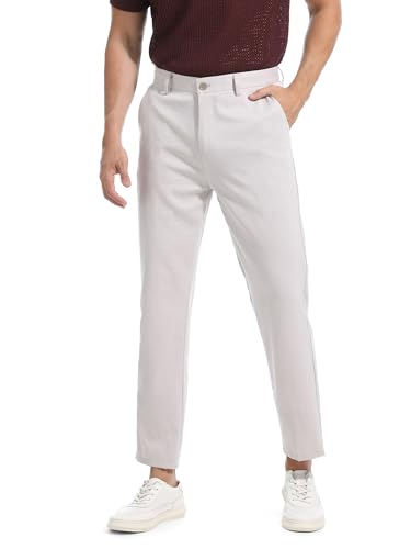 7 8 Hose Herren Sommer knöchelhose Stretch leichte dünne Sommerhose Cropped Anzughose Loose Tapered 8367BG35W28L von ziilay
