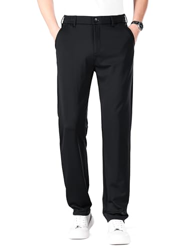 ziilay Golfhose Business Elegante Jogginghose Herren Sommerhose Lang leicht Vier-Wege Stretch 8363bBK32W31L von ziilay