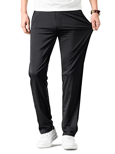 ziilay Golfhose Herren Lang Jogginghose Sporthose Sweathose leichte Sommerhose Vier-Wege Stretch 8233bBK28W30L von ziilay