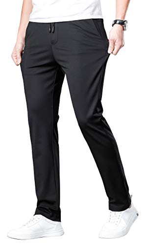 ziilay Golfhose Herren Lang Jogginghose Sporthose Sweathose leichte Sommerhose Vier-Wege Stretch 8163bBK32W31L von ziilay