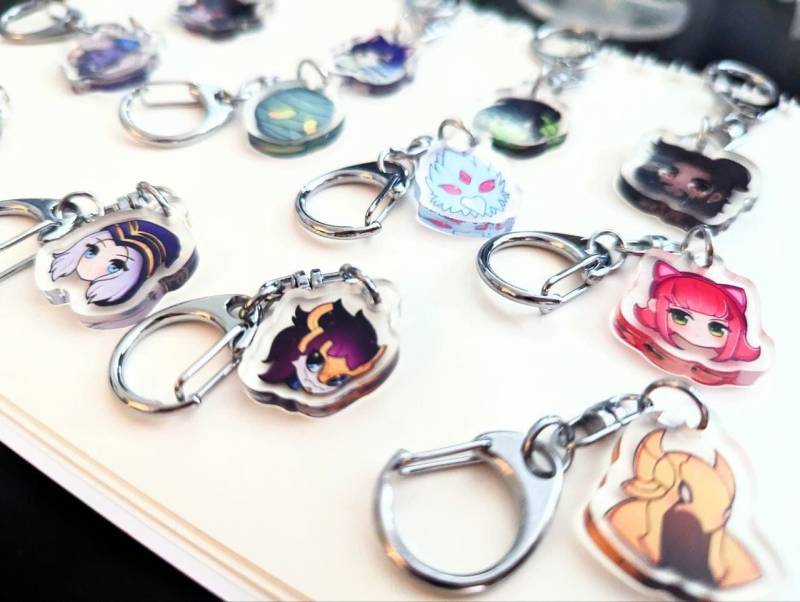 Lol Mini Anhänger | Keychain Doppelseitiger Schlüsselanhänger Aatrox Ahri Akshan Alistar Amumu Anivia Aphelios Ashe Aurelion Sol Azir von zilerArt