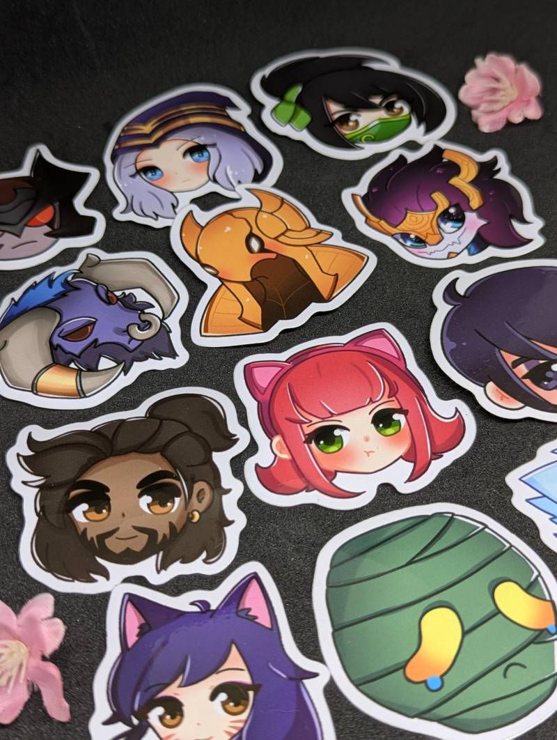 League Of Legends Vinyl Aufkleber | Lol Aatrox Ahri Akali Akshan Alistar Amumu Anivia Annie Aphelios Ashe Aurelion Sol Azir von zilerArt