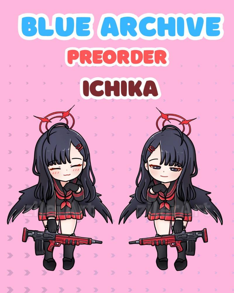 Pre-Order Ichika Keychain Schlüsselanhänger | Blue Archive Nakamasa Acrylic Charm Double-Sided von zilerArt
