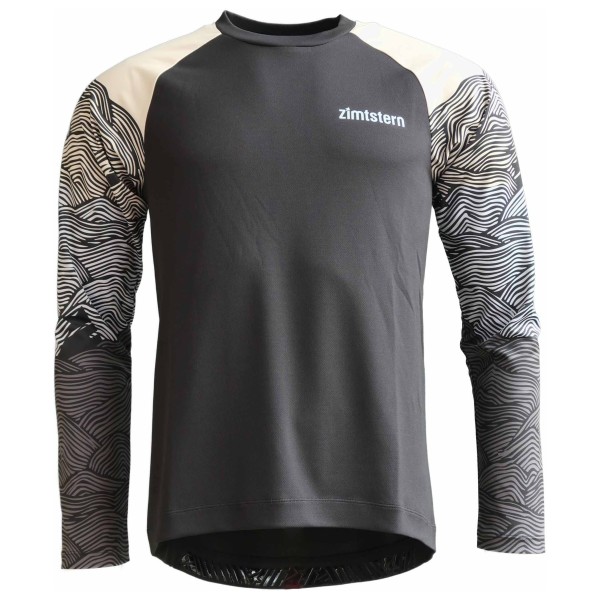 Zimtstern - Braapz Shirt L/S - Radtrikot Gr L grau von zimtstern