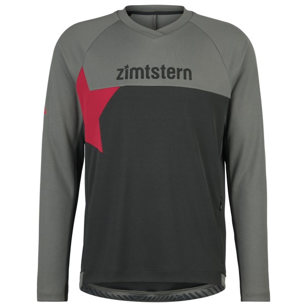 Zimtstern - Bulletz Shirt L/S - Radtrikot Gr M grau von zimtstern