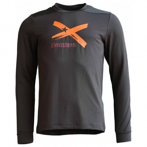 Zimtstern - Crewz Shirt L/S - Fleecepullover Gr S grau/schwarz Zimtstern - Crewz Shirt L/S - Fleecepullover Gr S grau/schwarz von zimtstern