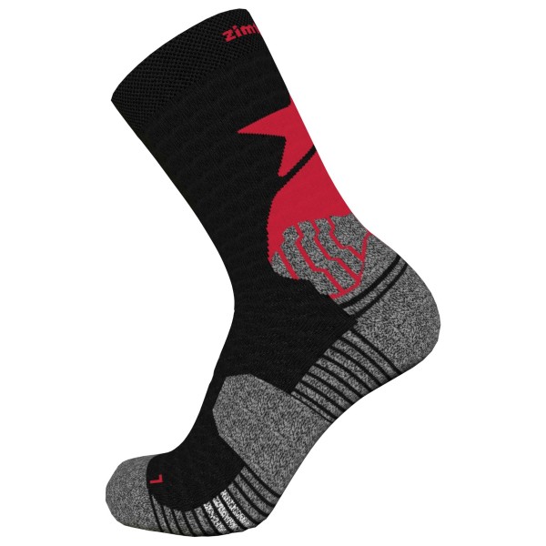 Zimtstern - Techsockz MTB Performance Sock - Multifunktionssocken Gr 36-39 schwarz von zimtstern