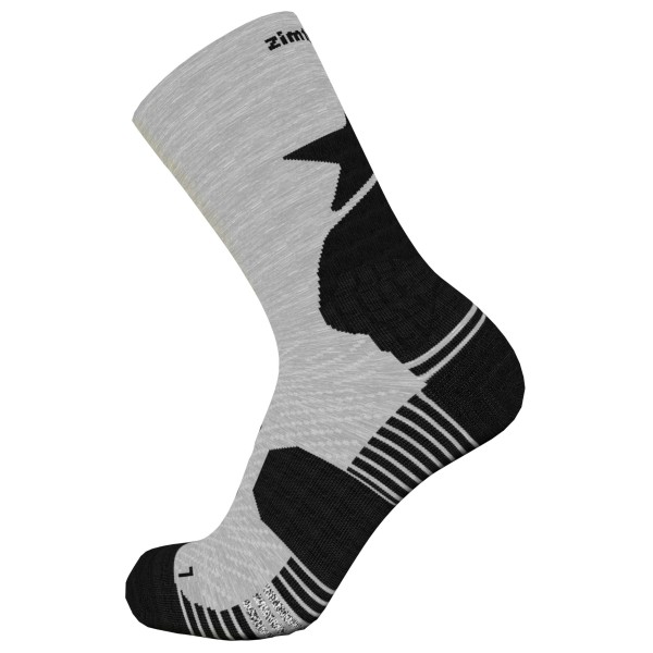Zimtstern - Techsockz MTB Performance Sock - Multifunktionssocken Gr 44-47 grau von zimtstern
