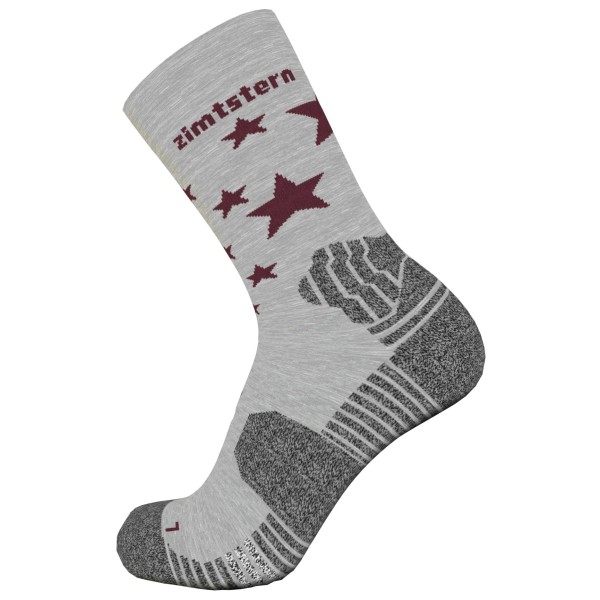 Zimtstern - Techsockz MTB Performance Socks - Multifunktionssocken Gr 44-47 grau von zimtstern