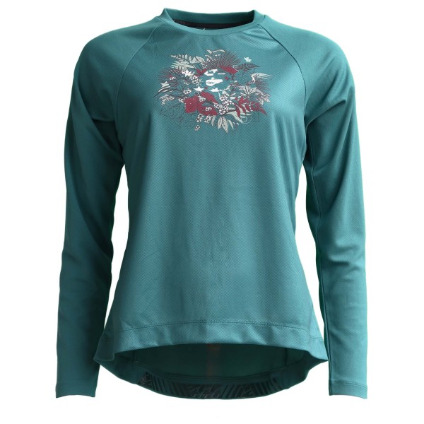 Zimtstern - Women's Braapz Shirt Print L/S - Radtrikot Gr M türkis von zimtstern