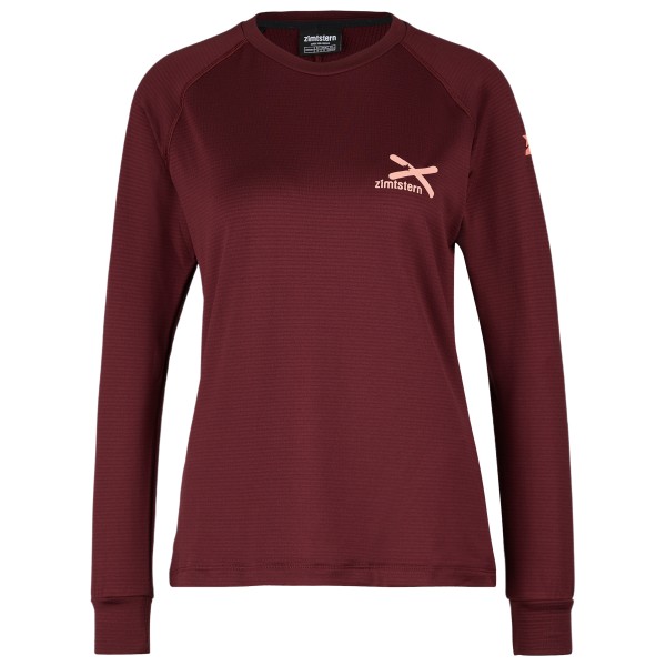 Zimtstern - Women's Crewz Shirt L/S - Fleecepullover Gr L rot von zimtstern