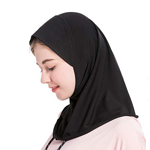 Muslimische Innenhidschab Caps Islamischer Schal Muslimische Full Cover Hijab Tube Cap für Frauen unter Schal islamische Hijab Kopftuch Gr. One size, Schwarz von ziyimaoyi