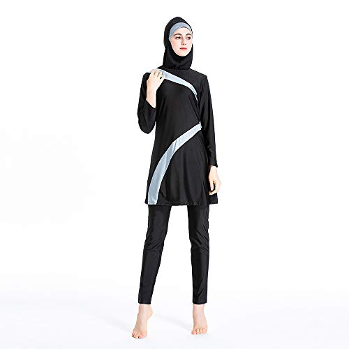 ziyimaoyi Muslimische Badebekleidung Islamischer Badeanzug Damen Hijab Badebekleidung Vollverdeckte konservative Badebekleidung Muslimische Badebekleidung Burkini (4XL, Grau) von ziyimaoyi