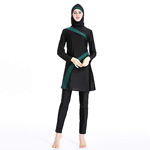 ziyimaoyi Muslimische Badebekleidung Islamischer Badeanzug Damen Hijab Badebekleidung Vollverdeckte konservative Badebekleidung Muslimische Badebekleidung Burkini (XL, Grün) von ziyimaoyi