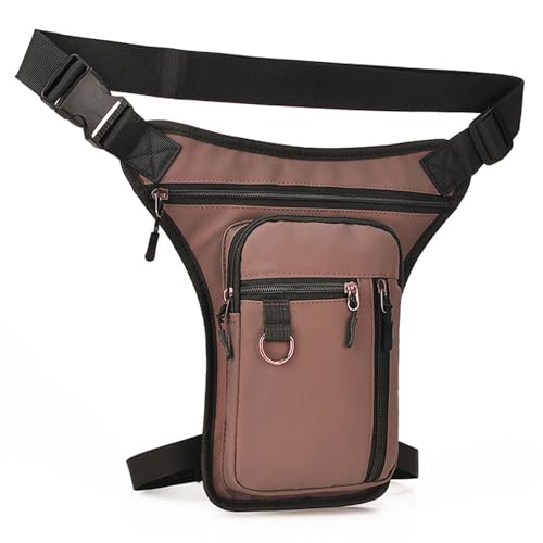 zjhukfmc Beintasche Motorrad für Herren Damen 31x18cm wasserdichte Multitaschen Beintasche Beinbeutel Drop Mit Mehreren Fächern und Schultergurt Langlebig und komfortabel für Wandern Camping Motorrad von zjhukfmc