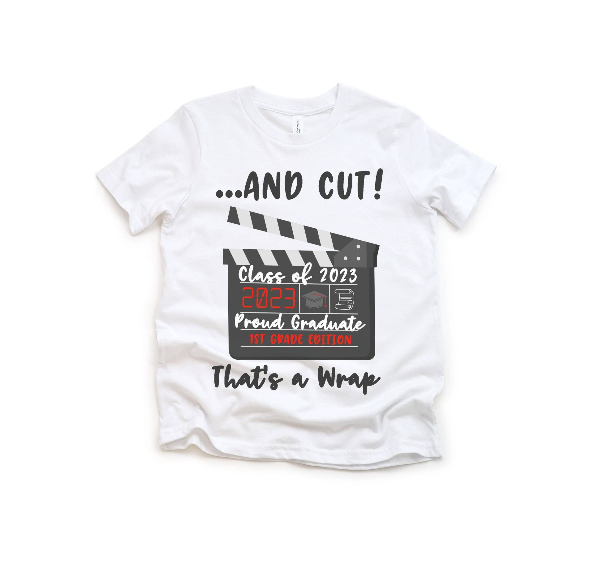 Graduierung Der 1. Klasse T-Shirt - Das Ist Ein Wrap Letzter Tag Schule Shirt Lustig Erstklässler 2023 Graduierter Junge Mädchen Lehrer Geschenk von zjthreads