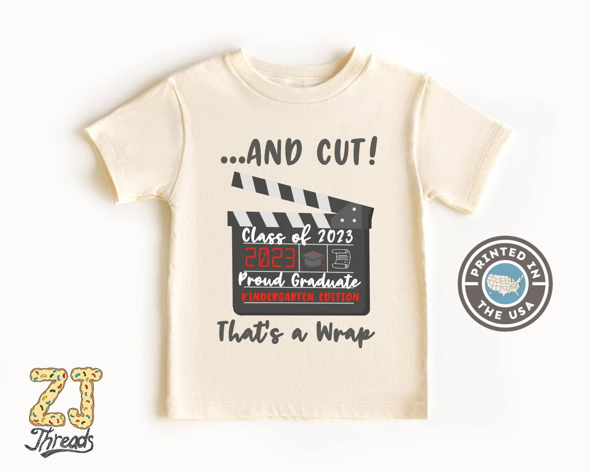 Kindergarten Abschluss 2023 T-Shirt - Kindergartener Shirt Das Ist Ein Wrap Letzter Tag Der Schule Lustiges Graduate Zitat Jungen Mädchen von zjthreads