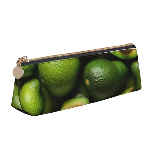 zkyfll Avocado-Leder-Federmäppchen, Schreibwaren-Organizer, Make-up-Tasche von zkyfll