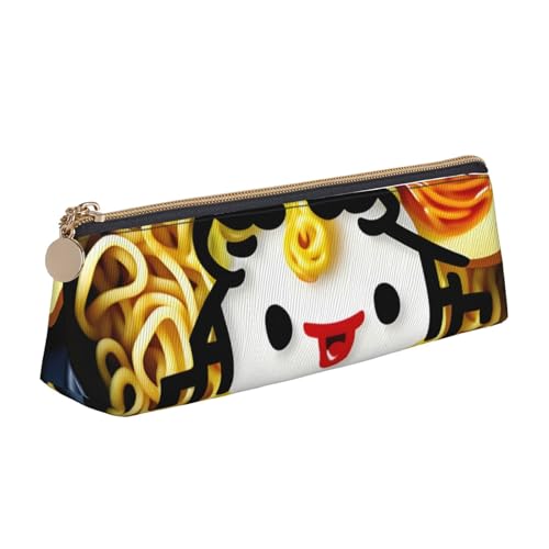 zkyfll Federmäppchen, Motiv: Eierbecher, Nudeln, Ramen-Druck, personalisierbar, Leder, Federmäppchen, Schreibwaren, Organizer, Make-up-Tasche zkyfll Federmäppchen, Motiv: Eierbecher, Nudeln, Ramen-Druck, personalisierbar, Leder, Federmäppchen, Schreibwaren, Organizer, Make-up-Tasche von zkyfll