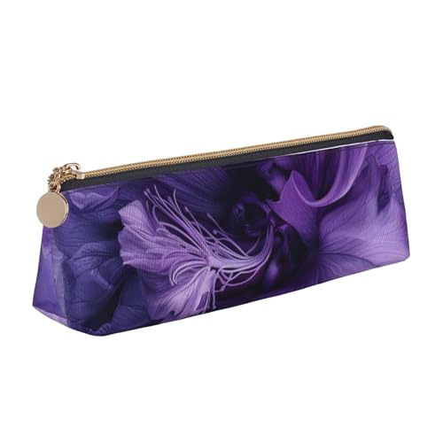 zkyfll Federmäppchen aus Leder, mit violettem Aufdruck, für Schreibwaren, Organizer, Make-up-Tasche zkyfll Federmäppchen aus Leder, mit violettem Aufdruck, für Schreibwaren, Organizer, Make-up-Tasche von zkyfll