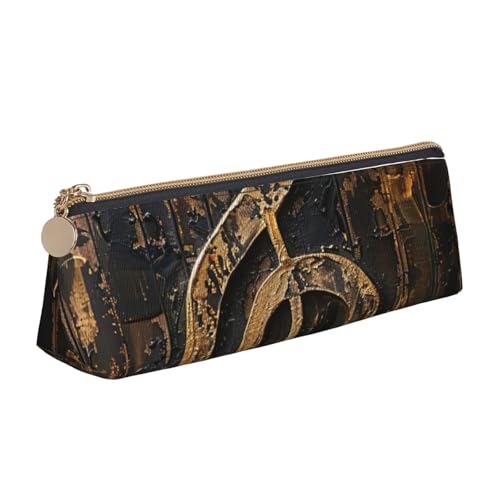 zkyfll Federmäppchen aus Leder mit Musik-Symbol-Druck, Schreibwaren-Organizer, Make-up-Tasche von zkyfll