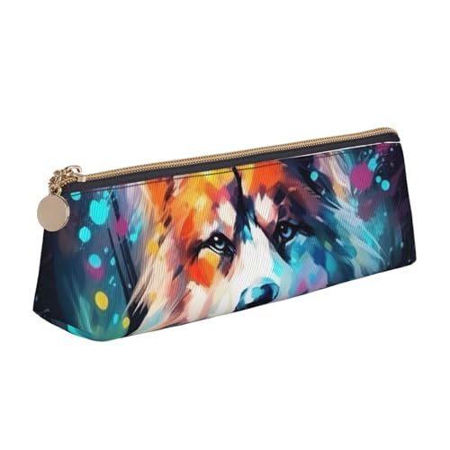 zkyfll Federmäppchen mit Hundepfotenabdruck, Leder, Federmäppchen, Schreibwaren, Organizer, Make-up-Tasche zkyfll Federmäppchen mit Hundepfotenabdruck, Leder, Federmäppchen, Schreibwaren, Organizer, Make-up-Tasche von zkyfll