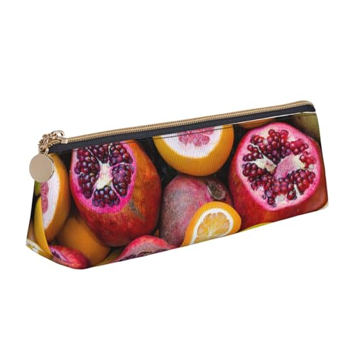 zkyfll Federmäppchen mit Obstbild, Standarddruck, personalisierbar, Leder-Federmäppchen, Schreibwaren-Organizer, Make-up-Tasche zkyfll Federmäppchen mit Obstbild, Standarddruck, personalisierbar, Leder-Federmäppchen, Schreibwaren-Organizer, Make-up-Tasche von zkyfll