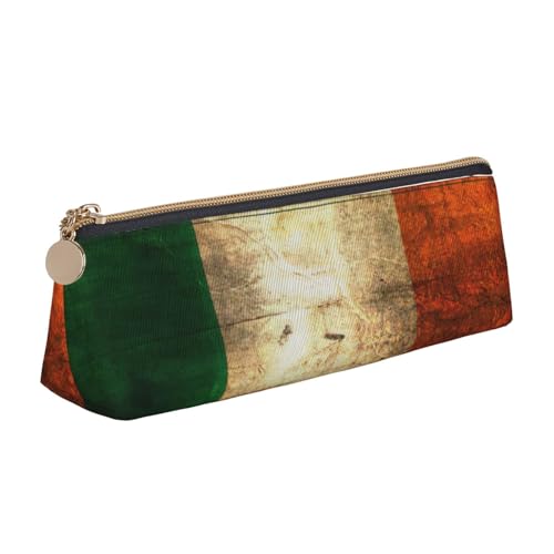 zkyfll Federmäppchen mit irischer Flagge, Leder, Federmäppchen, Schreibwaren, Organizer, Make-up-Tasche zkyfll Federmäppchen mit irischer Flagge, Leder, Federmäppchen, Schreibwaren, Organizer, Make-up-Tasche von zkyfll
