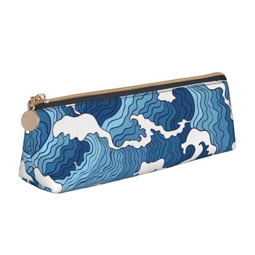 zkyfll Personalisiertes Federmäppchen aus Leder, Motiv: Stormy Sea zkyfll Personalisiertes Federmäppchen aus Leder, Motiv: Stormy Sea von zkyfll