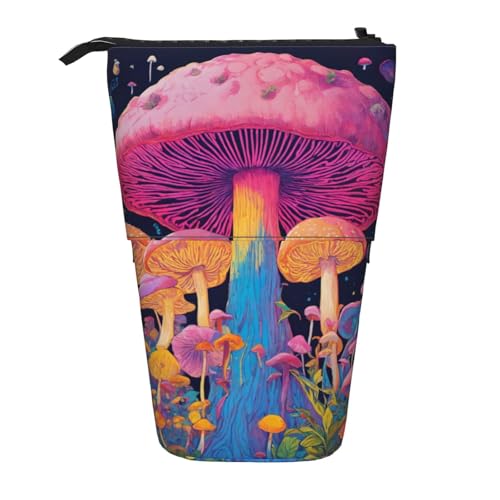 zkyfll Pilzdruck aufrecht Bleistift Federmäppchen, Teleskop-Bleistifthalter, niedliche Bleistifttasche, Pencli Organizer von zkyfll