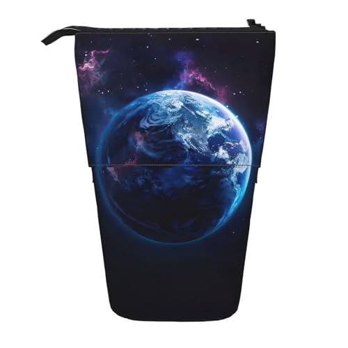 zkyfll Universum Planet Druck-Federmäppchen, Teleskop-Bleistifthalter, niedliches Federmäppchen, Bleistift-Organizer zkyfll Universum Planet Druck-Federmäppchen, Teleskop-Bleistifthalter, niedliches Federmäppchen, Bleistift-Organizer von zkyfll