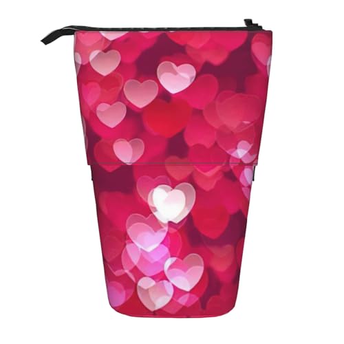 zkyfll Valentinstag Liebe Herz Druck Vertikal Federmäppchen, Federmäppchen, niedliche Federmäppchen, Stifthalter Organizer zkyfll Valentinstag Liebe Herz Druck Vertikal Federmäppchen, Federmäppchen, niedliche Federmäppchen, Stifthalter Organizer von zkyfll