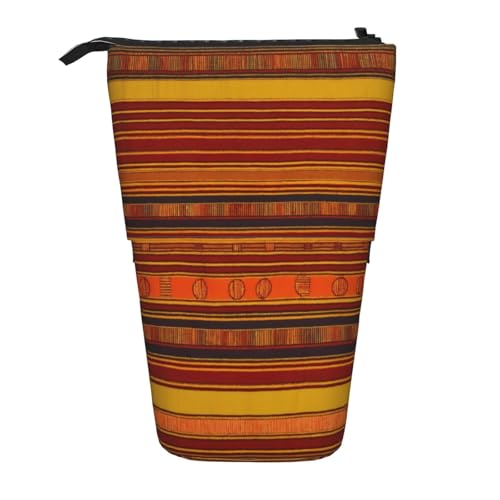 zkyfll Vertikales Federmäppchen mit Ureinwohner-Druck, Teleskopständer, niedliches Federmäppchen, Bleistift-Organizer von zkyfll