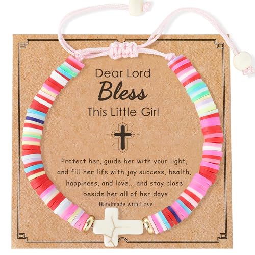 zocare Buntes Armband mit Kreuz-Motiv, 1. Kommunion, Taufe, Konfirmation, Geschenk, Schmuckgeschenk zocare Buntes Armband mit Kreuz-Motiv, 1. Kommunion, Taufe, Konfirmation, Geschenk, Schmuckgeschenk von zocare